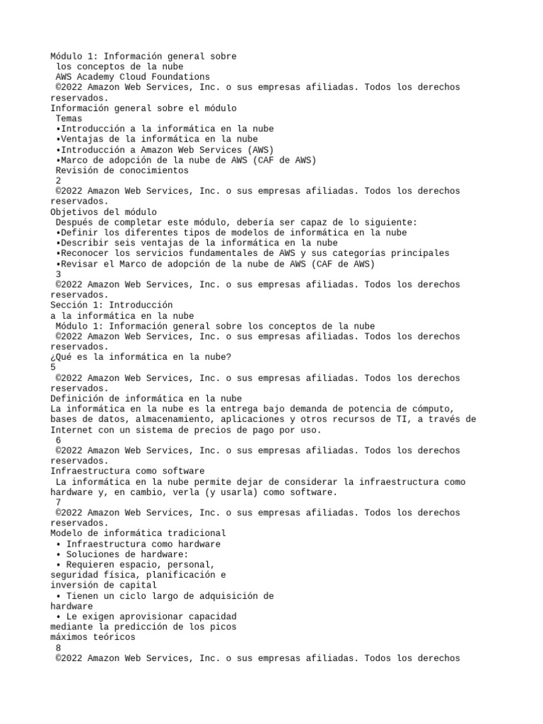 Fundamentos de la Informática en la Nube | PDF | Computación en la nube ...