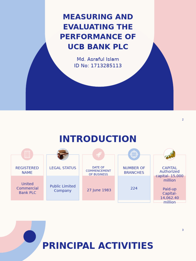 Measuring and Evaluating The Performance of UCB Bank | PDF | Equity ...