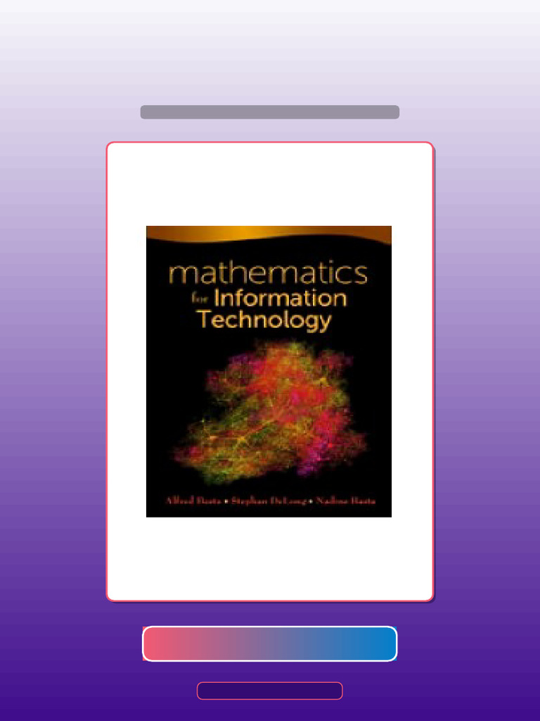 Mathematics For Information Technology 1st Edition Ebook and TestBank ...