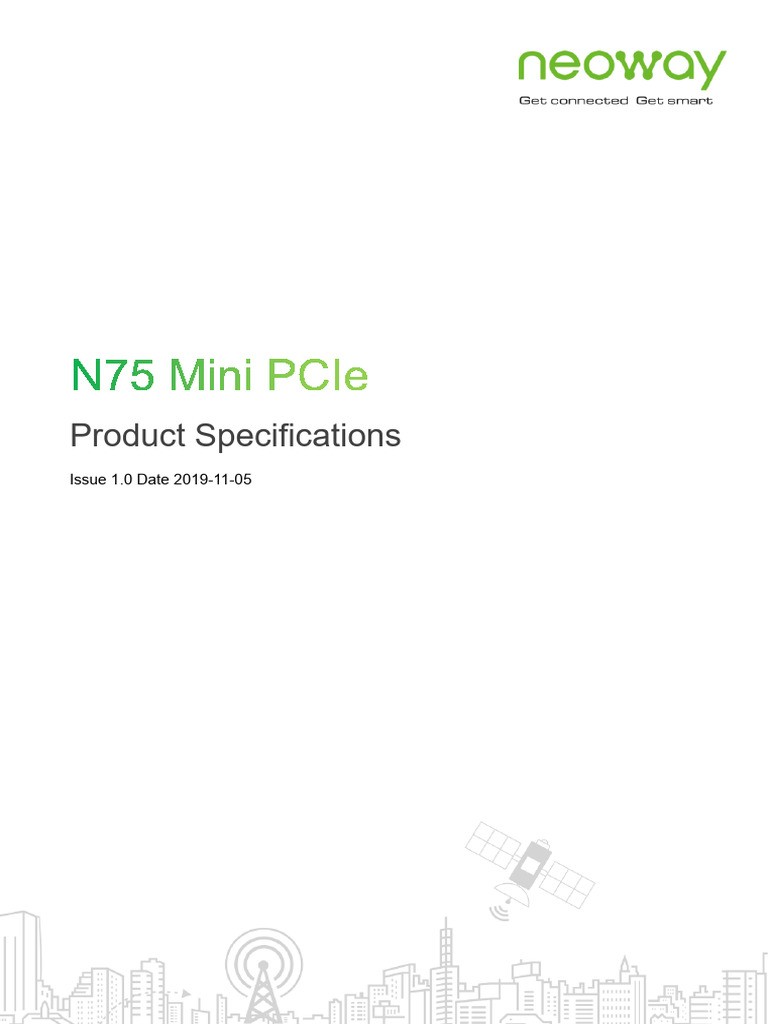 N75 Mini PCIe Product Specifications | PDF | Lte (Telecommunication ...