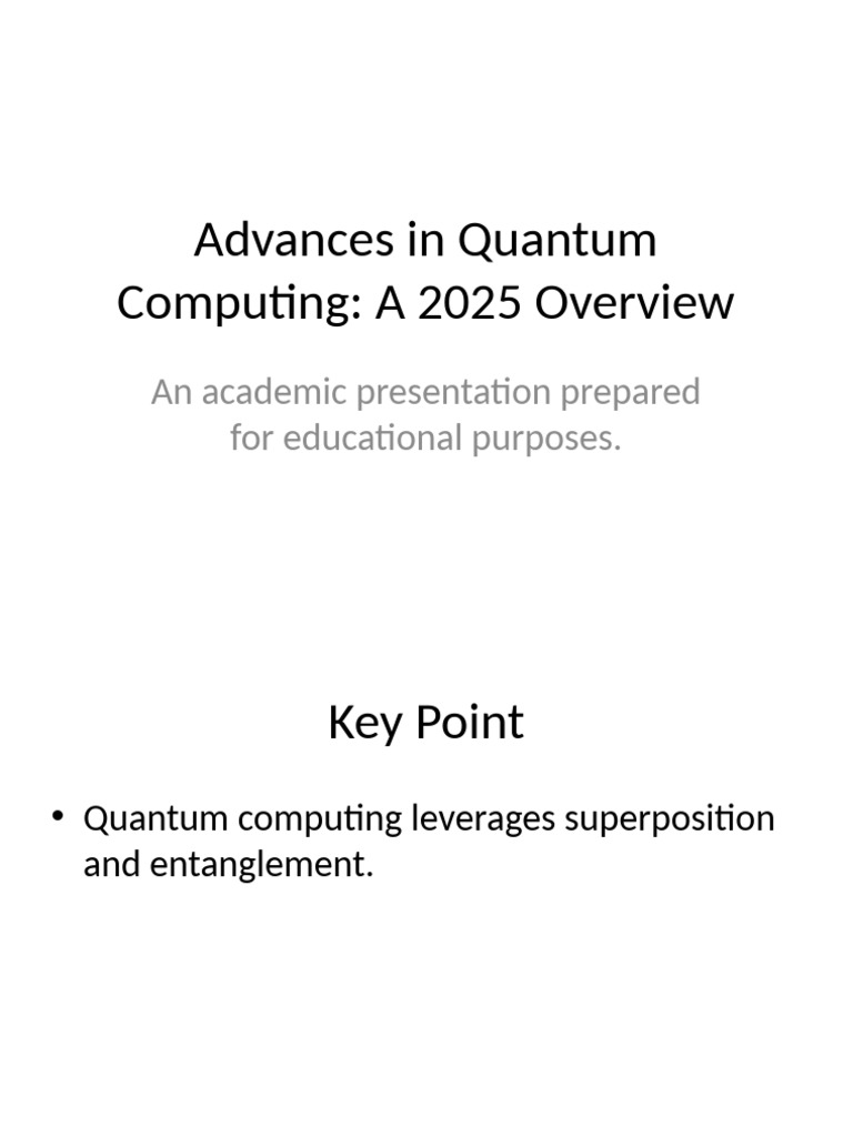 QUANTUM COMPUTING REVIEW 2025 visual data 6