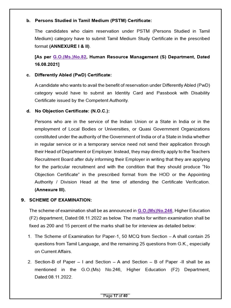 Scheme of Evaluation - TRB - AP | PDF