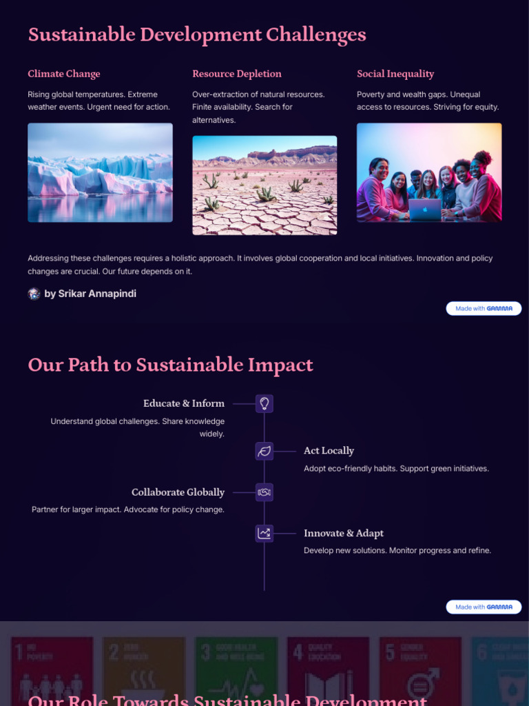 Sustainable Development Challenges Explained | PDF