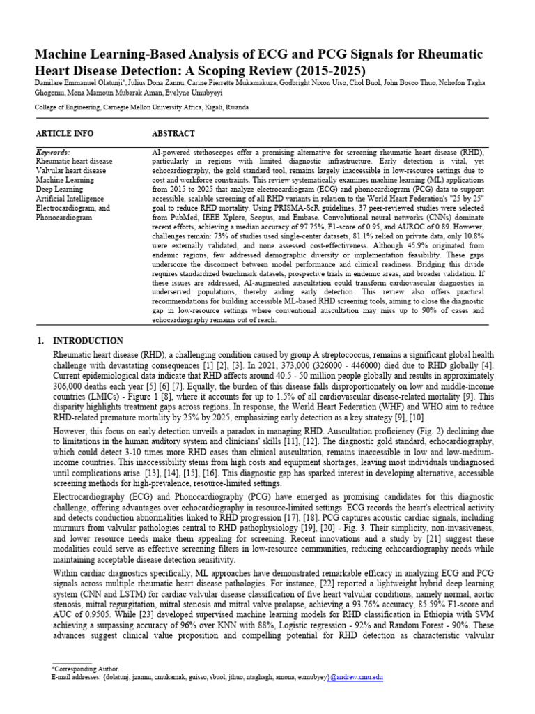 Machine Learning-Based Analysis of ECG and PCG Signals For Rheumatic ...
