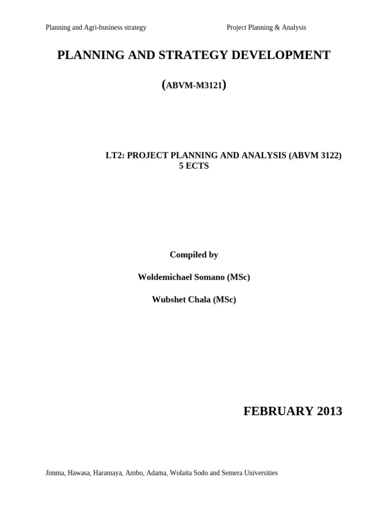 Project Planning and Analysis Kiyyaa | PDF | Feasibility Study | Swot ...