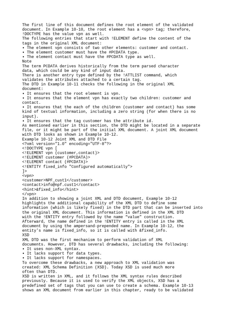 XML DTD and XSD Validation Guide | PDF | Xml | Xml Schema