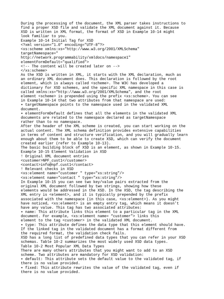 During The Processing of The Docume | PDF | Xml | Xml Schema