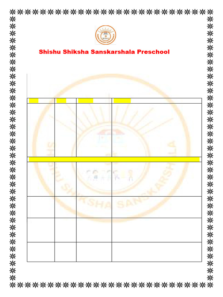 UKG Term 1 Exam Syllabus 2025-2026 | PDF