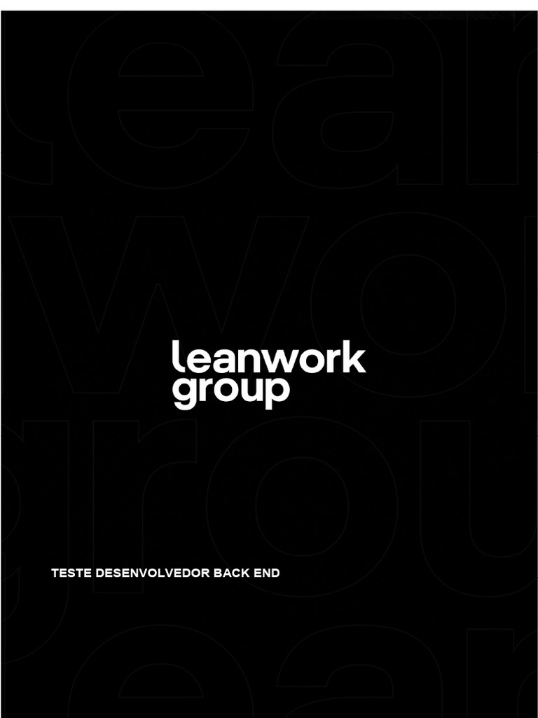 Teste para Desenvolvedor Back End | PDF | Desenvolvimento guiado por ...