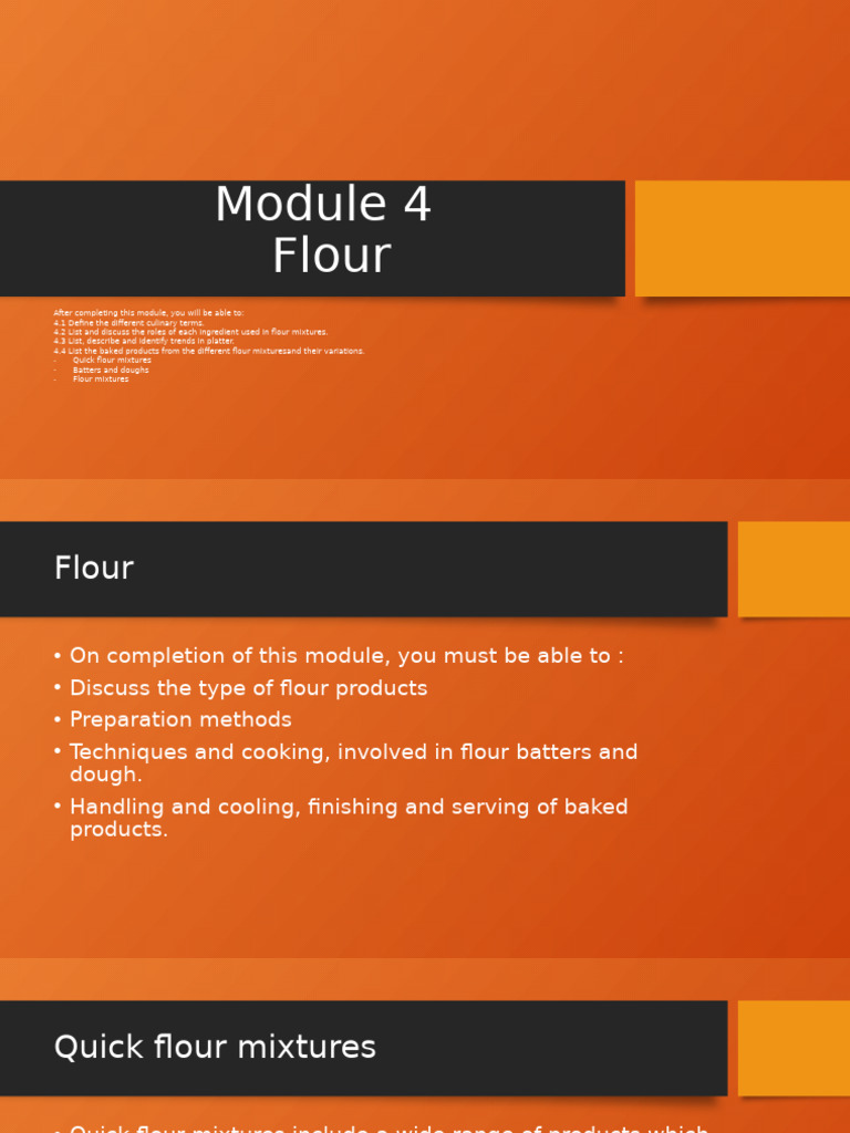 Understanding Flour Mixtures and Techniques | PDF | Cakes | Breads
