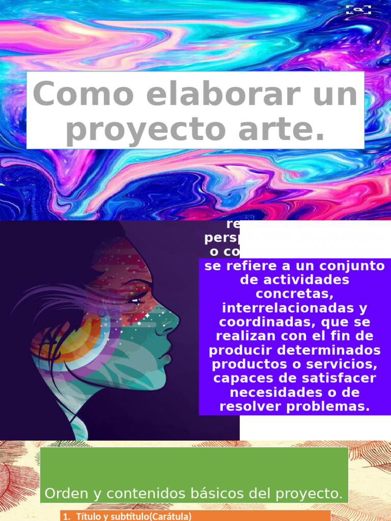 Guía para elaborar un proyecto artístico | PDF | Presupuesto | Publicidad