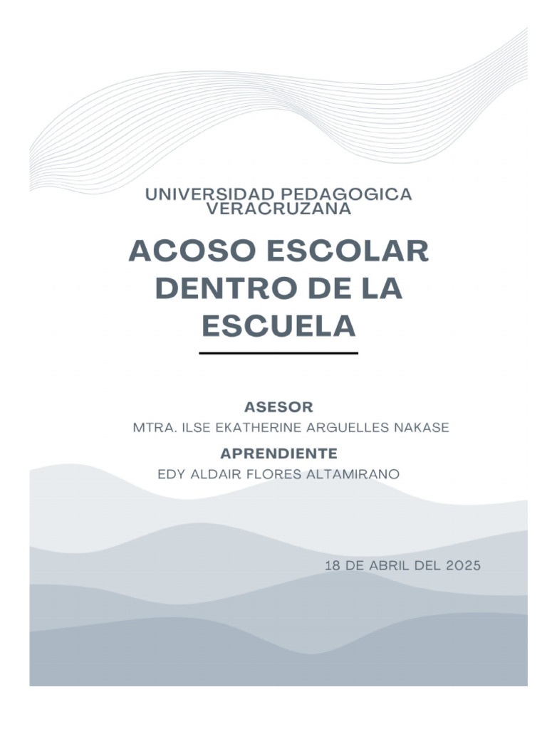 Acoso escolar y violencia en instituciones | PDF | Violencia