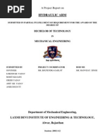 Download Hydraulic Arm Project by Govind Rajput SN93124305 doc pdf