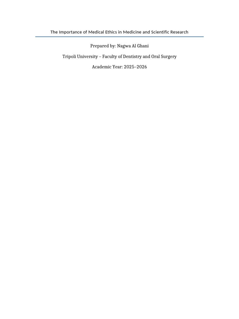Formatted Medical Ethics Research Paper | PDF | Medical Ethics ...