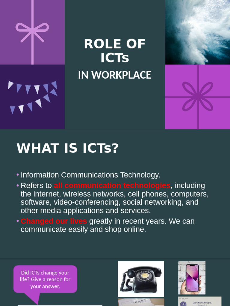 3 - Role of ICTs in Workplace | PDF | Computer Hardware | Information ...