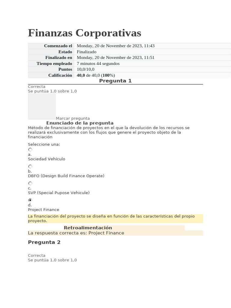Fundamentos de Finanzas Corporativas | PDF | Compartir (Finanzas ...