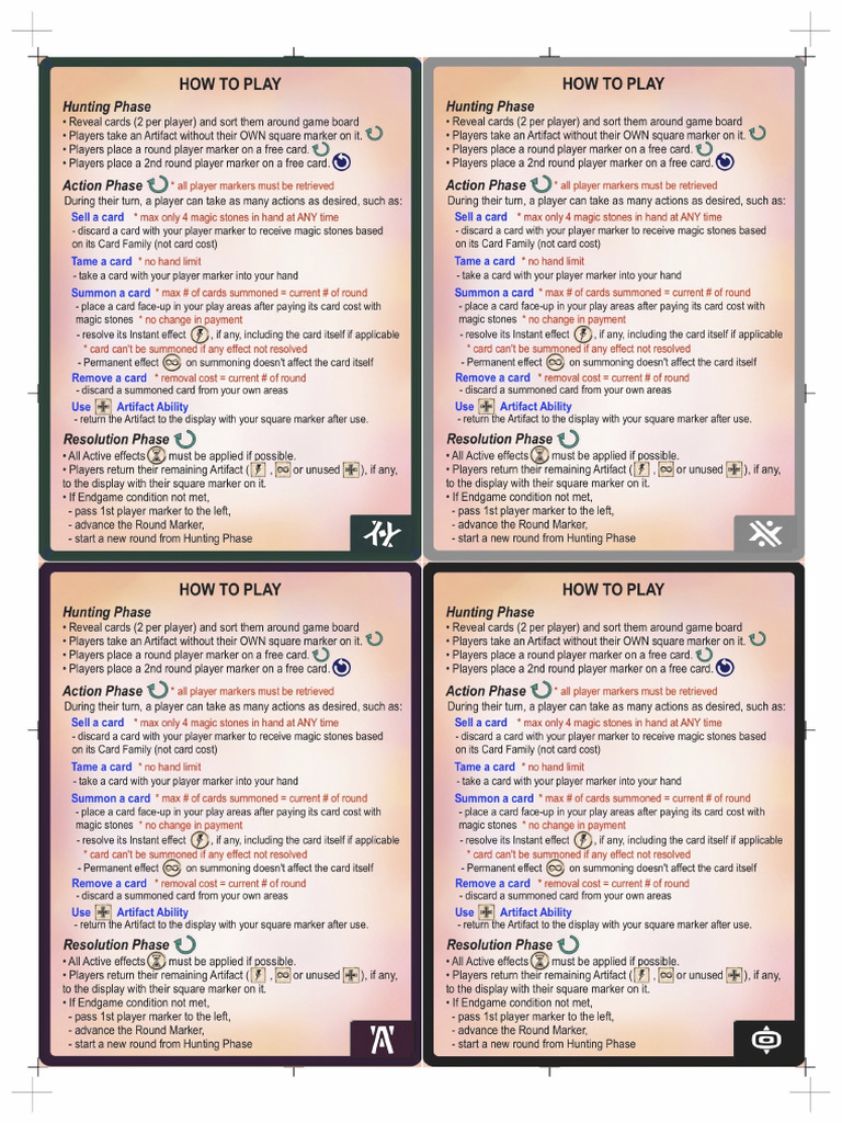 Player Aid v3.01 (With Expansion) | PDF
