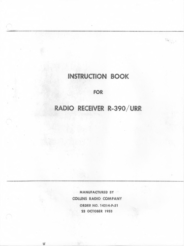 Collins R390 1953 | PDF