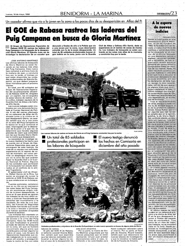 El Goe de Rabasa Rastrea Las Laderas Del Puig Campana en Busca de ...