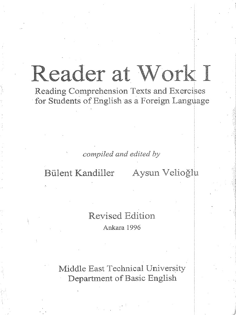 Odtu Reader at Work 1 | PDF