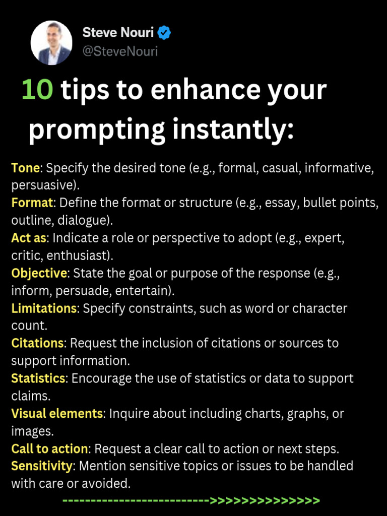10 Tips for Effective Prompting | PDF