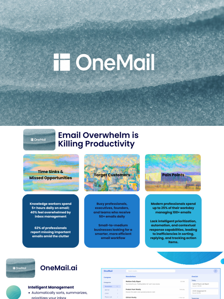 OneMail Ai | PDF | Artificial Intelligence | Intelligence (AI) & Semantics