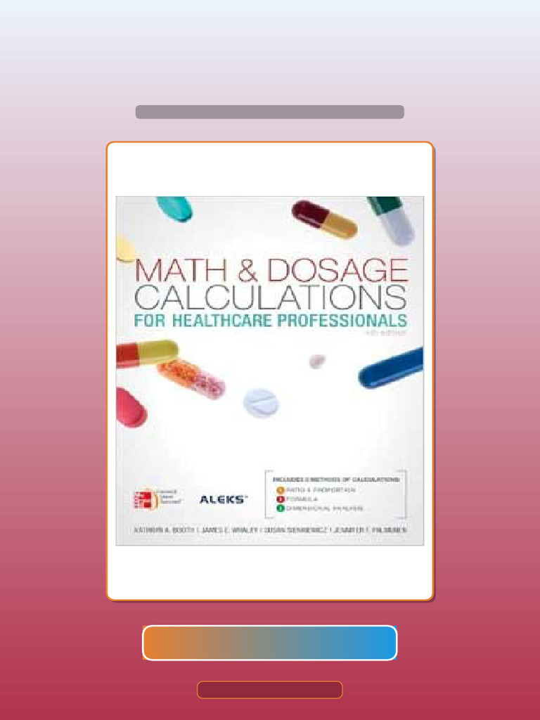 Downloadable Math Dosage Calculations For Healthcare Professionals 4th ...
