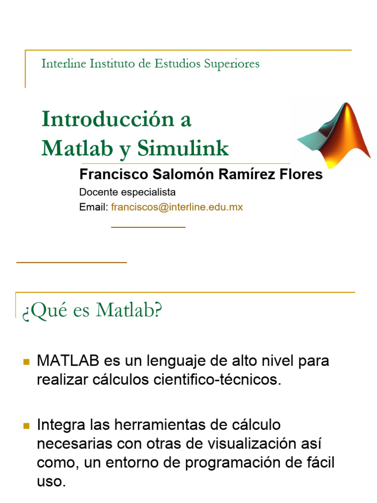 00 Seminario de Matlab | PDF | Matlab | Matriz (Matemáticas)