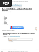Download Mas Memoria Ram en Xperia X8 _ Blog Sony Ericsson _ Ultimas Noticias Sony Ericsson by shooterhsx SN93127975 doc pdf
