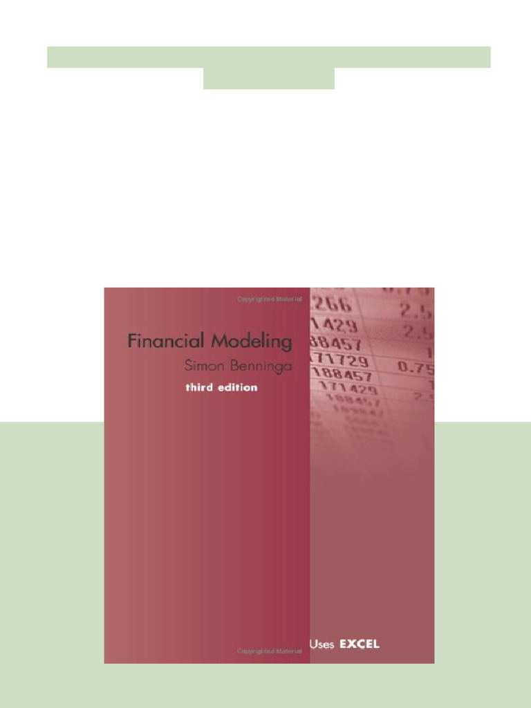 Financial Modeling 3rd Edition Simon Benninga 2025 Easy Download | PDF |  Valuation (Finance) | Black–Scholes Model
