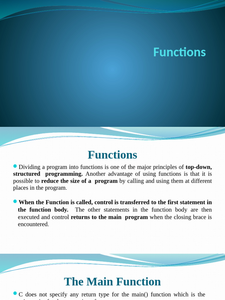 Understanding Functions and Classes in C++ | PDF | Control Flow ...