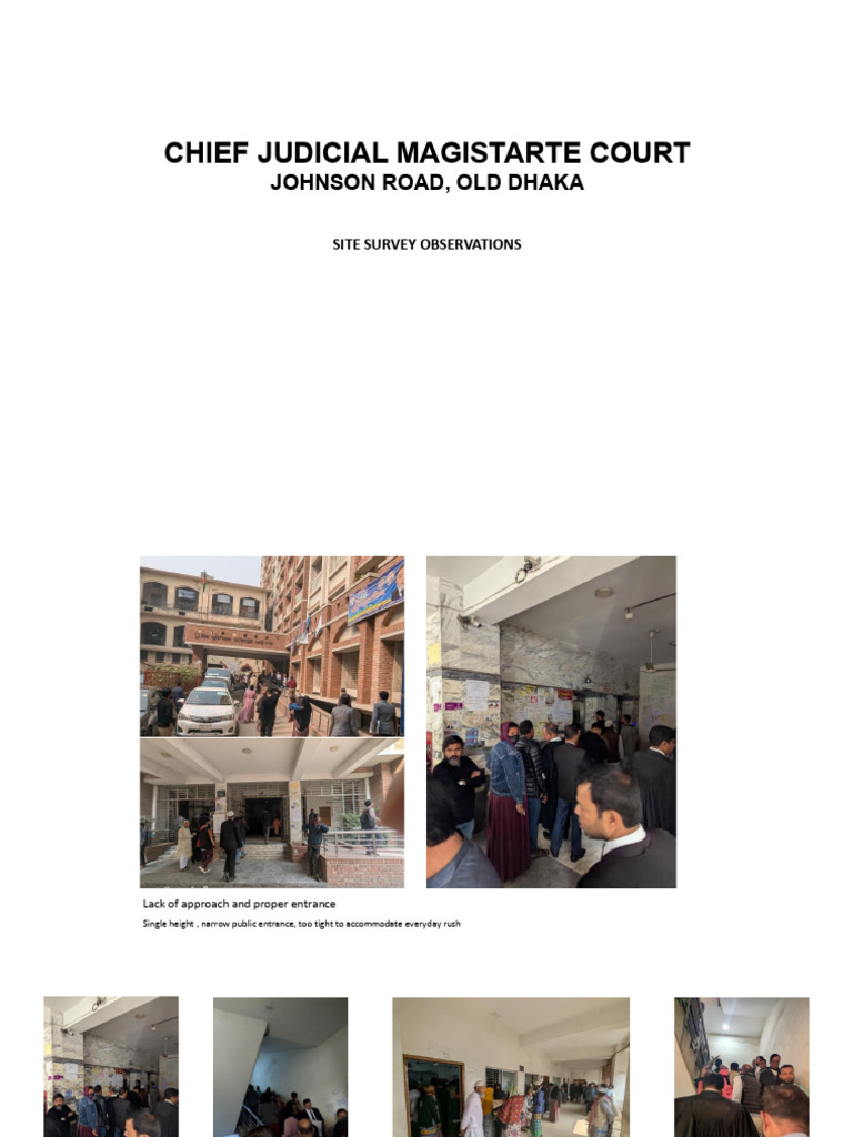 CJM Court Dhaka Site Survey Findings | PDF