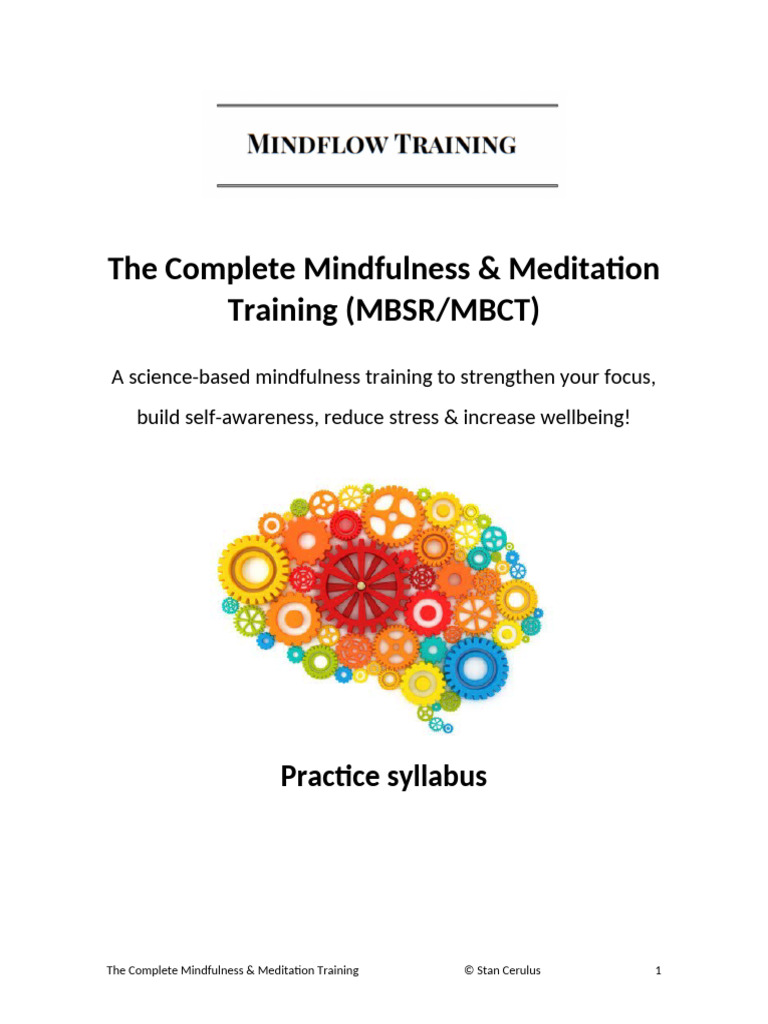 CMMT+ +Practice+Syllabus+ (Updated) | PDF | Mindfulness | Meditation