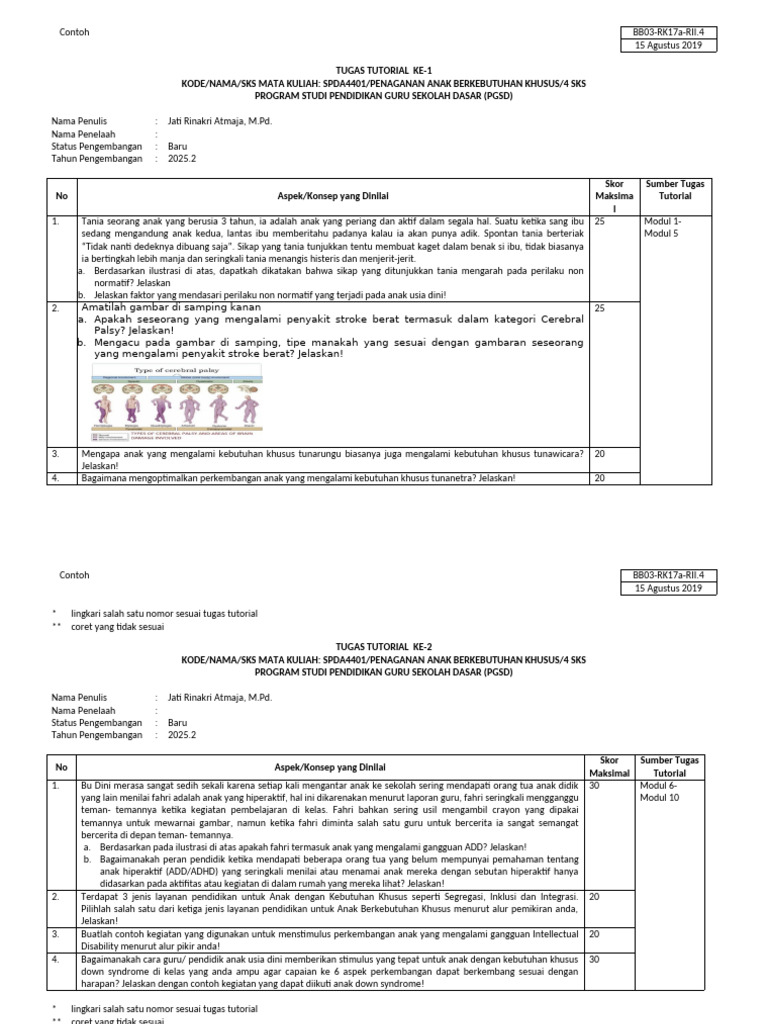 Uraian Tugas Tutorial | PDF