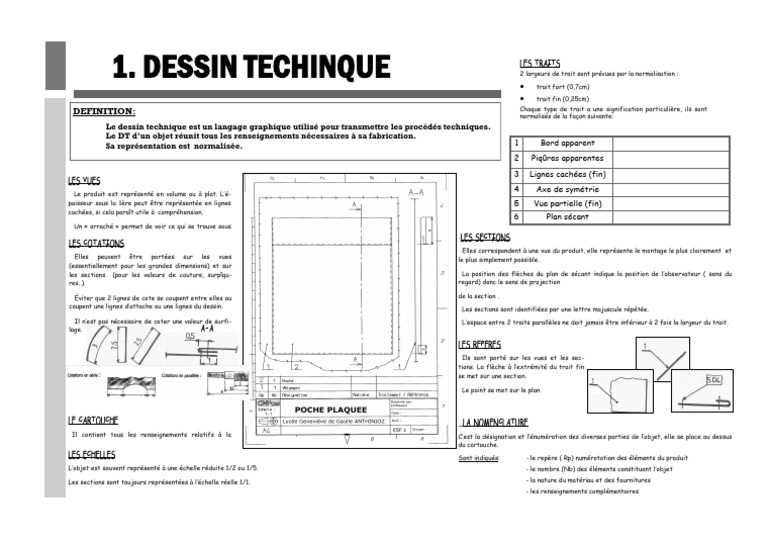 Dessin Technique : Guide Complet | PDF | Dessin technique