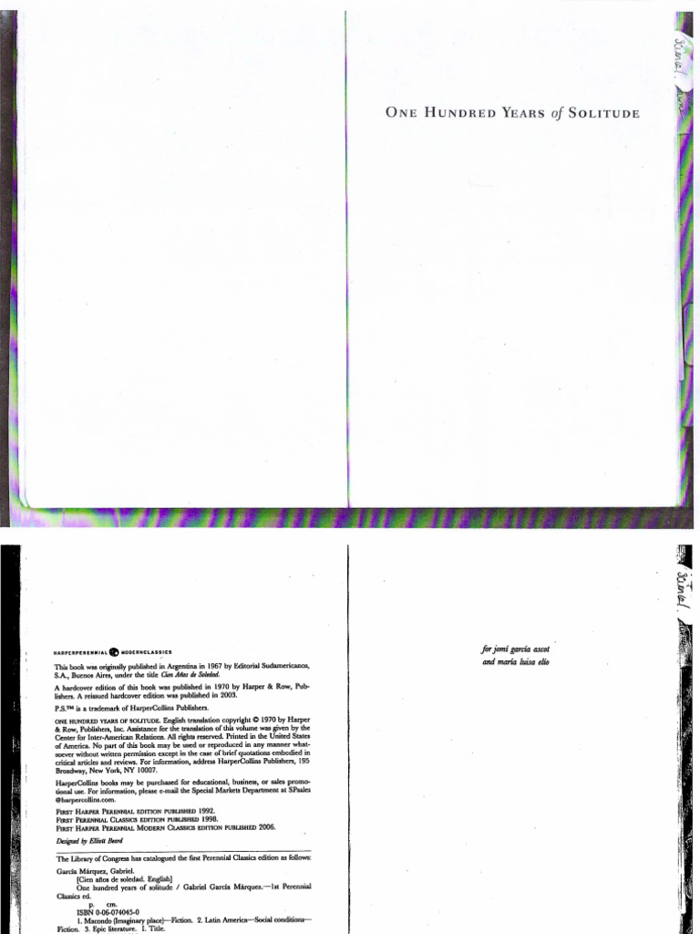 One Hundred Years of Solitude Overview | PDF