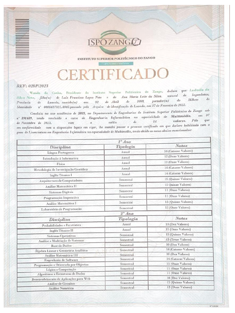 Certificado Ludmila Da Silva | PDF