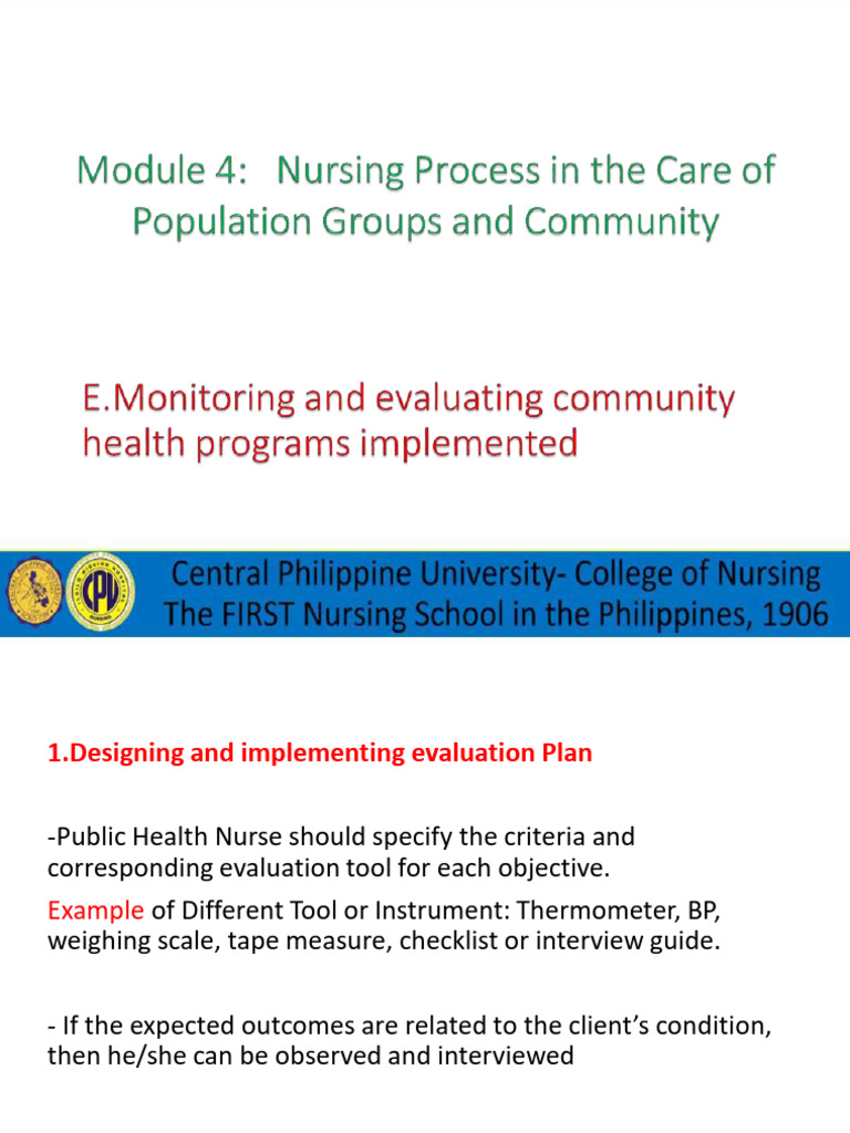 Evaluation Plan for Public Health Programs | PDF | Evaluation | Program ...