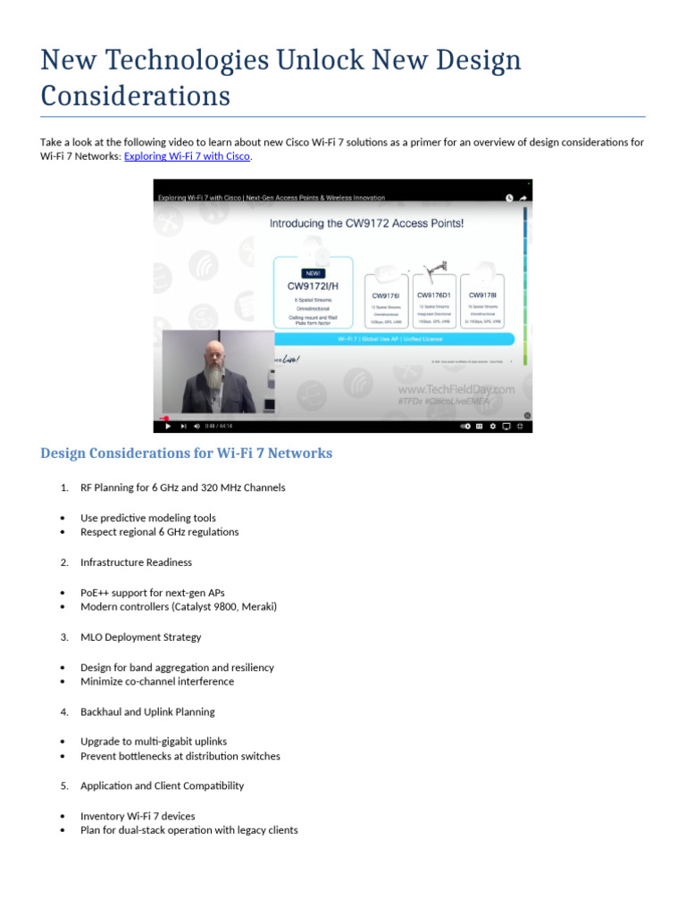 New Technologies Unlock New Design Considerations | PDF | Wi Fi ...