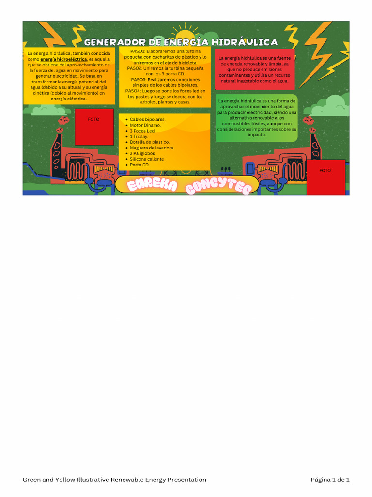 Green and Yellow Illustrative Renewable Energy Presentation | PDF