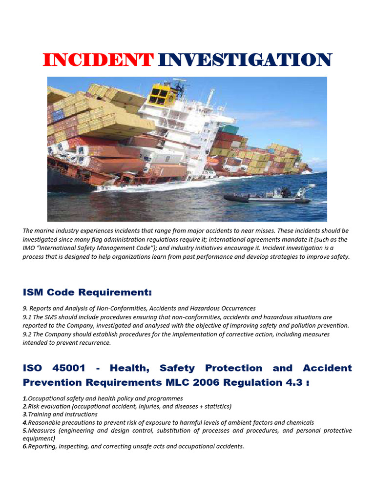 New Incident Investigation 2022-04-14 | PDF | Occupational Safety And ...