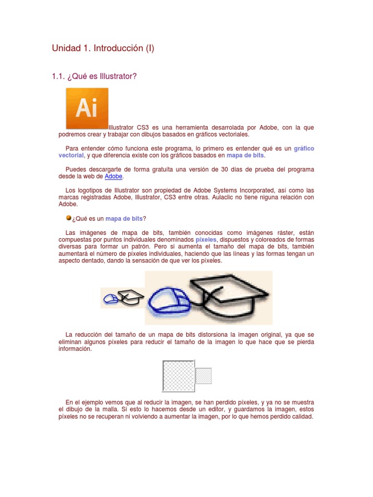 Curso Adobe Illustrator | PDF | Ventana (informática) | Point and Click