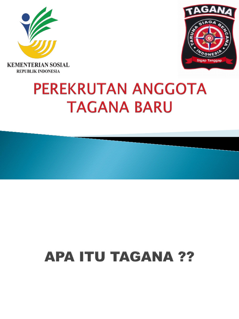 Tagana: Relawan Penanggulangan Bencana | PDF