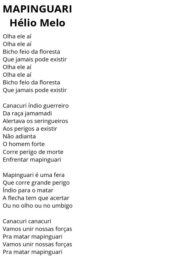 Mapinguari: Lenda e Perigo na Floresta | PDF