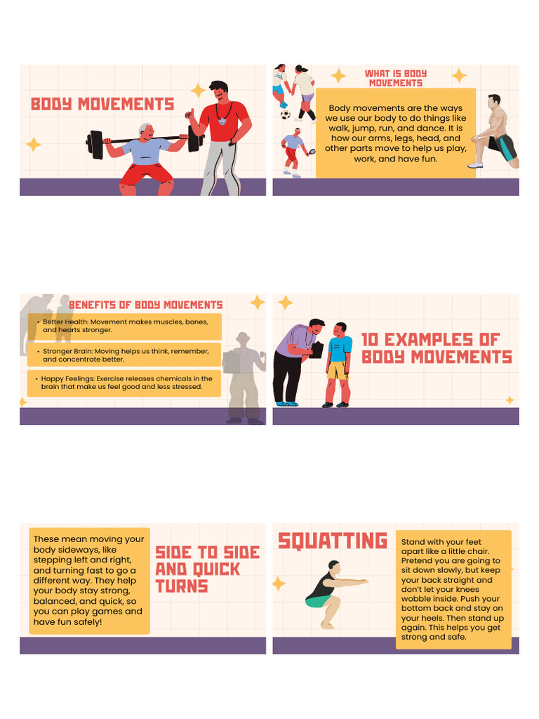 Essential Body Movements for Health | PDF | Foot | Walking