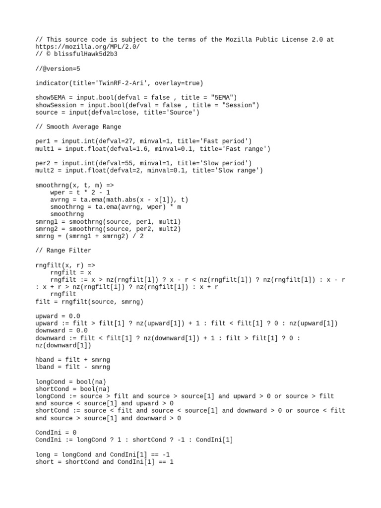 TwinRF-2-Ari Trading Indicator Code | PDF | Statistical Analysis ...