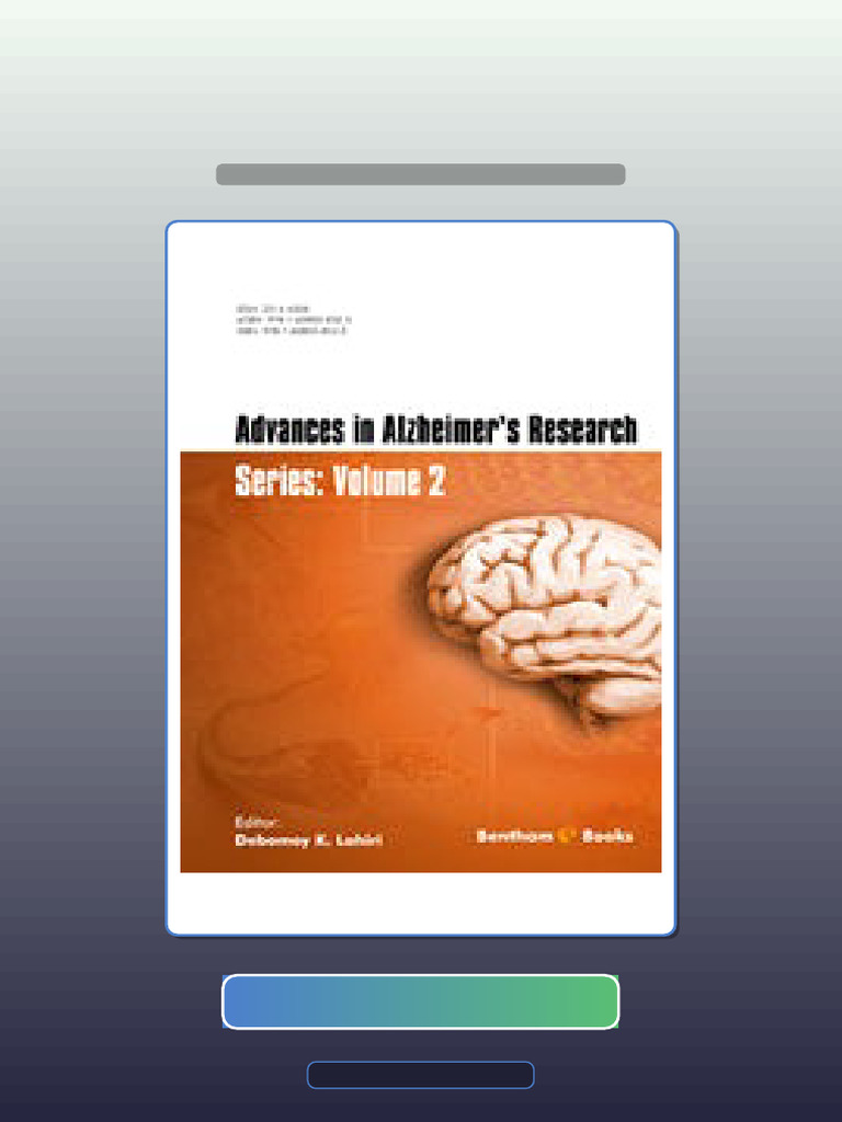 Advances in Alzheimers Research Volume 2 Get It Now | PDF | Multiple ...