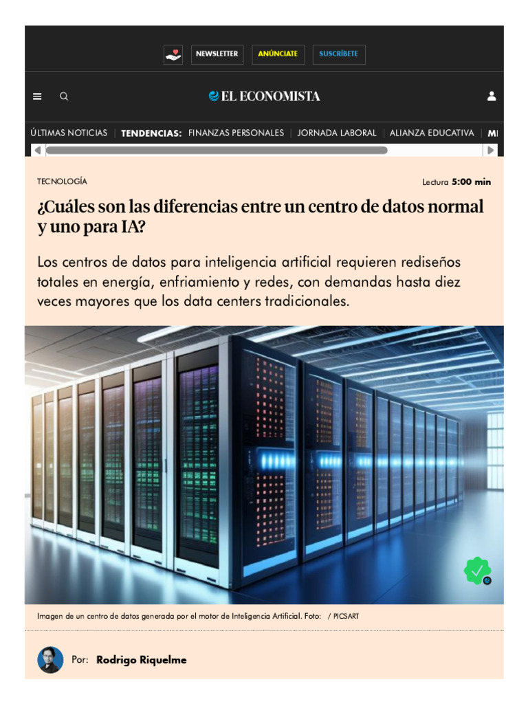 Diferencias entre centros de datos IA y tradicionales | PDF | Unidad de ...