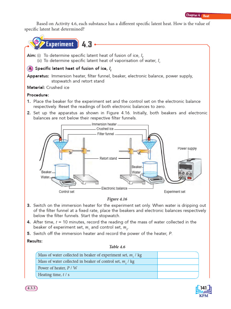 Specific Latent Heat Experiment Guide | PDF | Water | Physical Phenomena