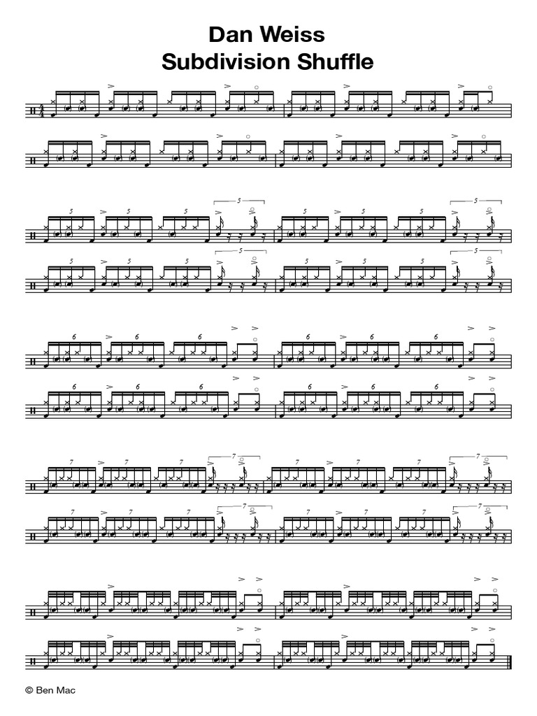 Subdivision Shuffle Analysis | PDF